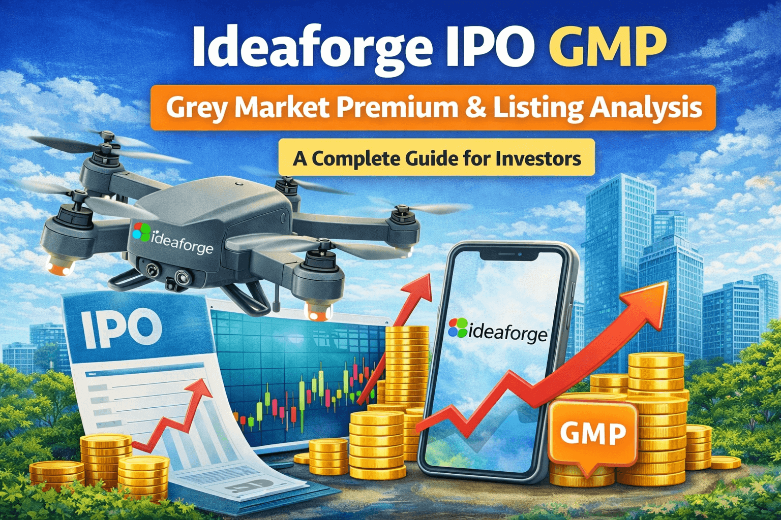 Ideaforge IPO GMP: Grey Market Premium & Listing Analysis